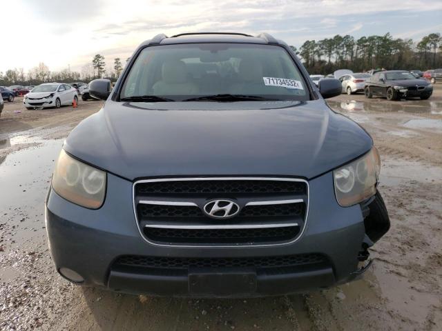 5NMSH13E87H076722 - 2007 HYUNDAI SANTA FE SE BLUE photo 5