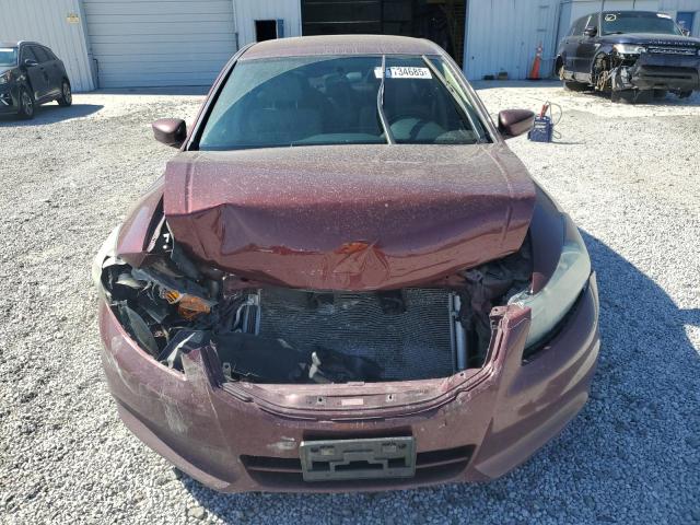 1HGCP2F38BA084329 - 2011 HONDA ACCORD LX Бордовый фото 5