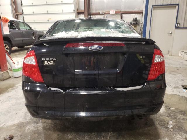 3FAHP0HA3CR149895 - 2012 FORD FUSION SE BLACK photo 6