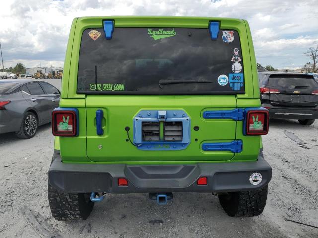1C4HJXEN1LW109341 - 2020 JEEP WRANGLER U SAHARA მწვანე ფოტო 6
