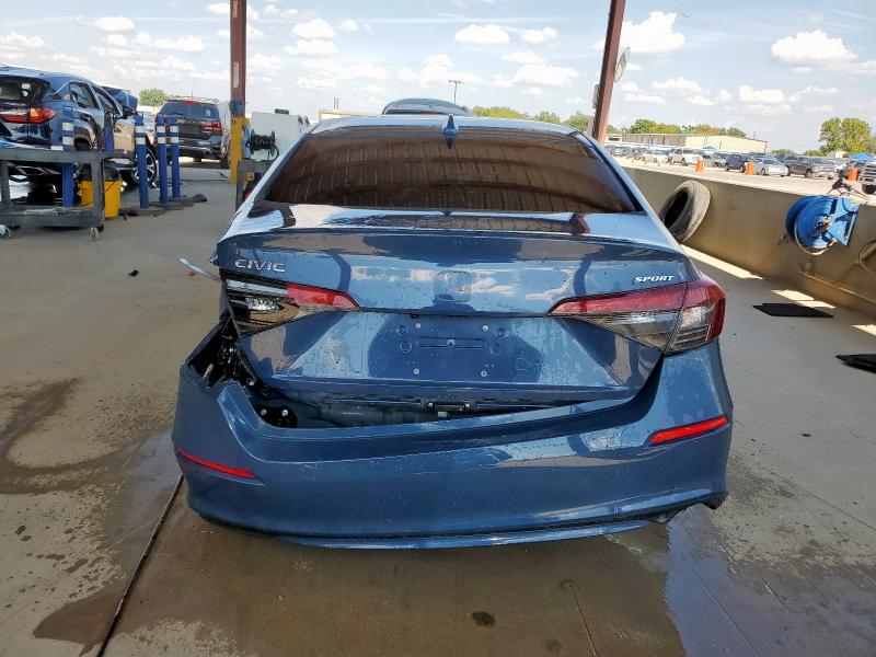 2HGFE2F58SH554705 - 2025 HONDA CIVIC SPORT BLUE photo 6