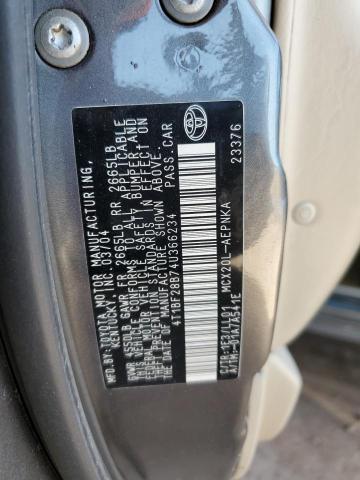 4T1BF28B74U366234 - 2004 TOYOTA AVALON XL GRAY photo 12