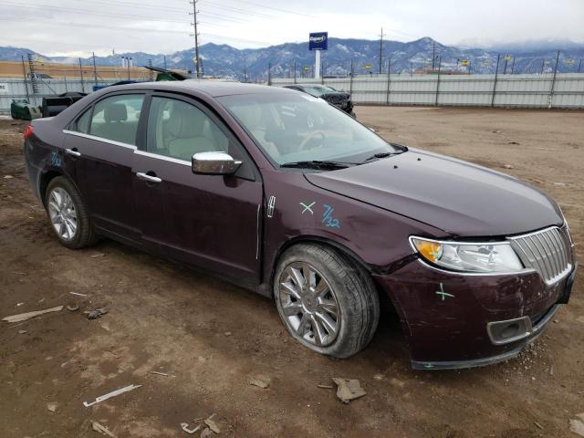 3LNHL2JCXCR826014 - 2012 LINCOLN MKZ BURGUNDY photo 4