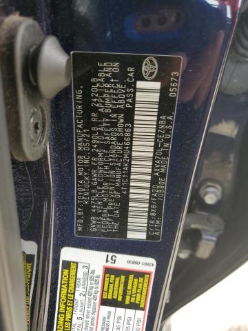 4T1C11AK2MU466863 - 2021 TOYOTA CAMRY LE BLUE photo 13