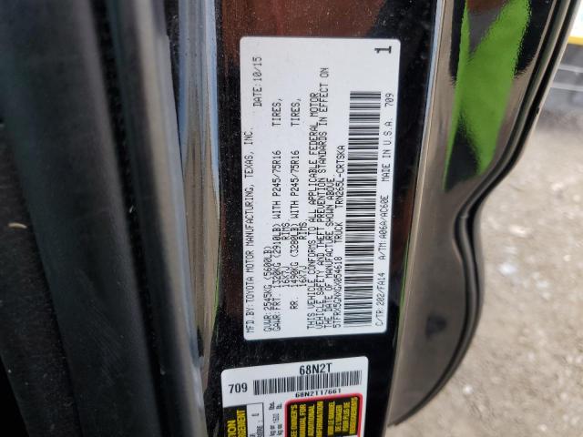 5TFRX5GNXGX054618 - 2016 TOYOTA TACOMA ACCESS CAB შავი ფოტო 12