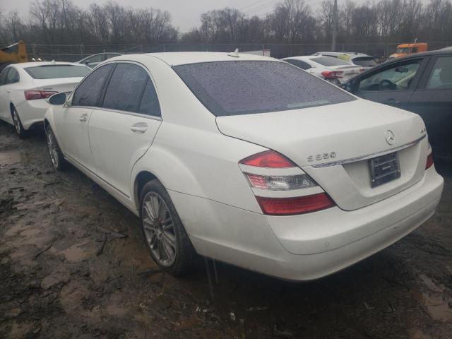 WDDNG86X78A181484 - 2008 MERCEDES-BENZ S 550 4MATIC WHITE photo 2