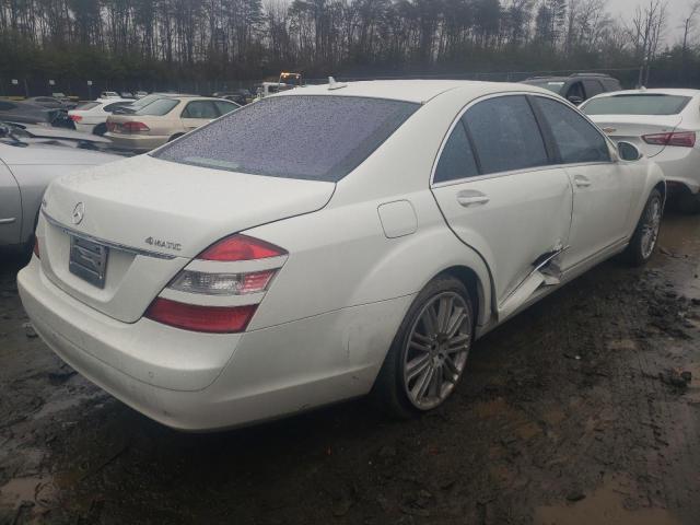 WDDNG86X78A181484 - 2008 MERCEDES-BENZ S 550 4MATIC WHITE photo 3