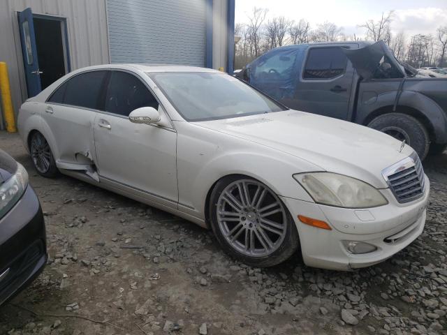 WDDNG86X78A181484 - 2008 MERCEDES-BENZ S 550 4MATIC WHITE photo 4