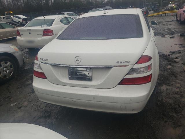 WDDNG86X78A181484 - 2008 MERCEDES-BENZ S 550 4MATIC WHITE photo 6