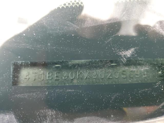 4T1BE30KX3U205699 - 2003 TOYOTA CAMRY LE თეთრი ფოტო 12