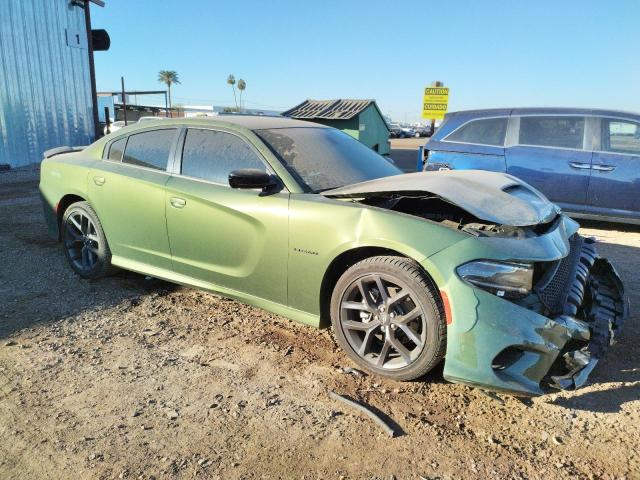 2C3CDXCT3MH644257 - 2021 DODGE CHARGER R/T GREEN photo 4