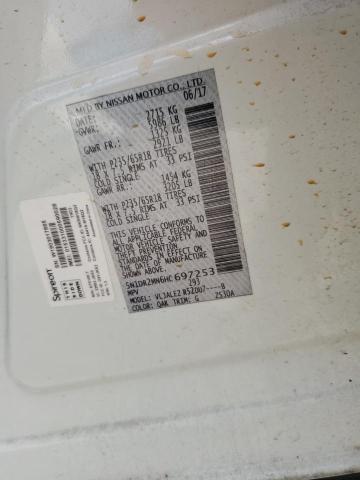 5N1DR2MN6HC697253 - 2017 NISSAN PATHFINDER S WHITE photo 13