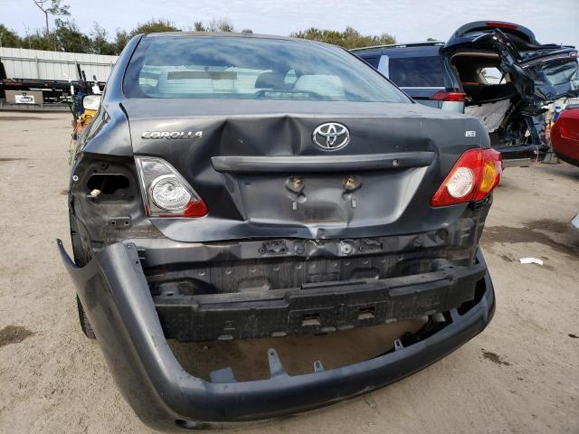 1NXBU4EE3AZ224524 - 2010 TOYOTA COROLLA BA GRAY photo 6