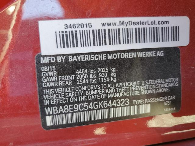 WBA8E9C54GK644323 - 2016 BMW 328 I SULEV RED photo 13