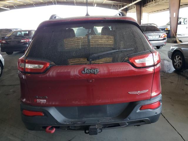 1C4PJMBS3FW752959 - 2015 JEEP CHEROKEE TRAILHAWK RED photo 6