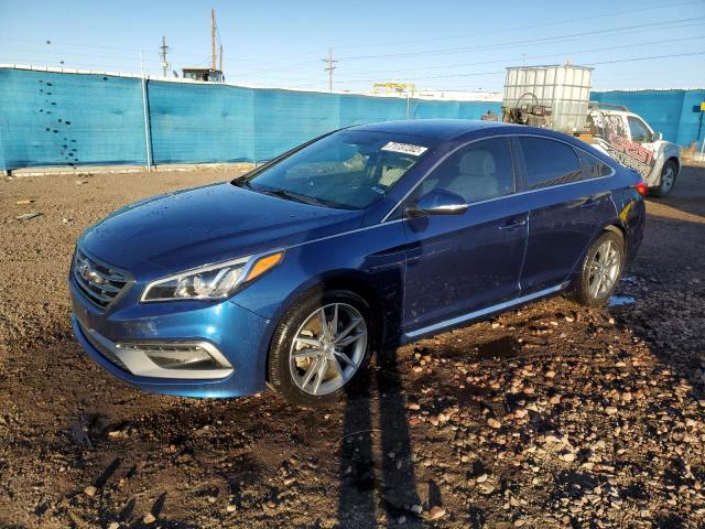 5NPE34AB2HH558175 - 2017 HYUNDAI SONATA SPORT BLUE photo 1