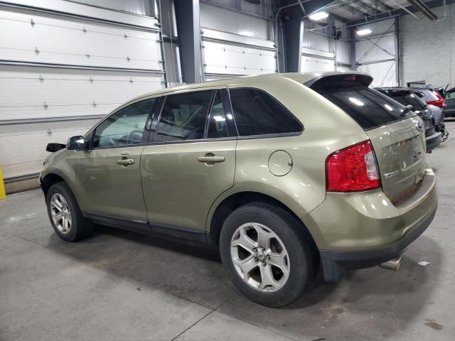 2FMDK4JC9CBA13291 - 2012 FORD EDGE SEL GREEN photo 2