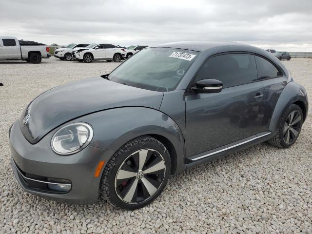 3VW4A7AT6CM634542 - 2012 VOLKSWAGEN BEETLE TURBO CHARCOAL photo 1