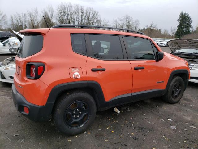 ZACCJAAW6GPC53797 - 2016 JEEP RENEGADE SPORT Նարնջագույն լուսանկար 3