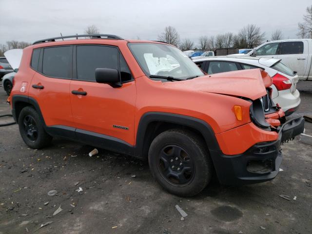 ZACCJAAW6GPC53797 - 2016 JEEP RENEGADE SPORT Նարնջագույն լուսանկար 4