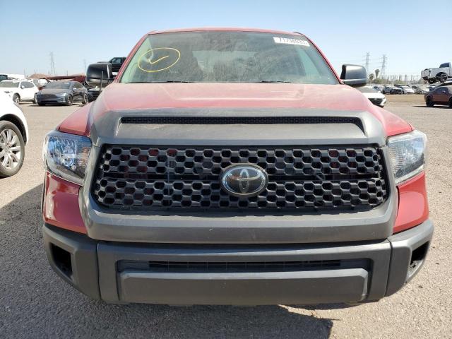 5TFCY5F12KX025110 - 2019 TOYOTA TUNDRA DOUBLE CAB SR/SR5 RED photo 5