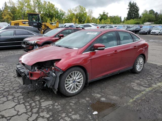 1FADP3J2XEL355882 - 2014 FORD FOCUS TITANIUM RED photo 1