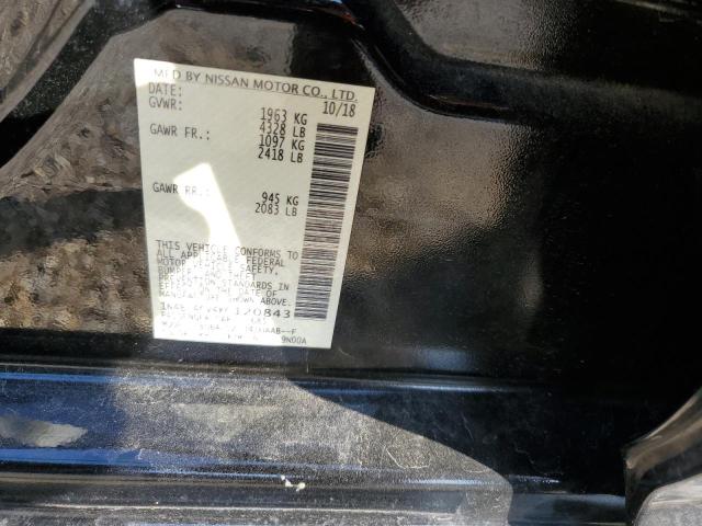 1N4BL4CV4KC120843 - 2019 NISSAN ALTIMA SR შავი ფოტო 13