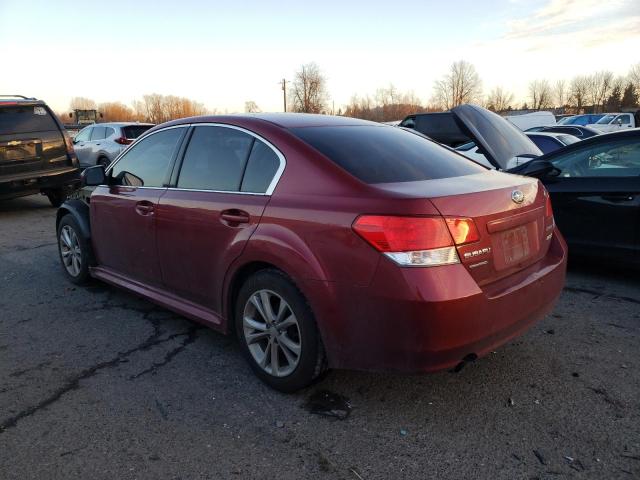 4S3BMBC63D3044264 - 2013 SUBARU LEGACY 2.5I PREMIUM BURGUNDY photo 2