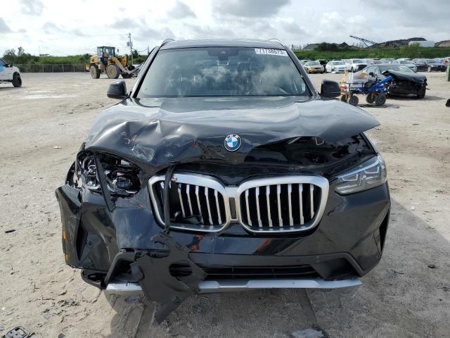 5UX43DP05N9K82305 - 2022 BMW X3 SDRIVE30I BLACK photo 5