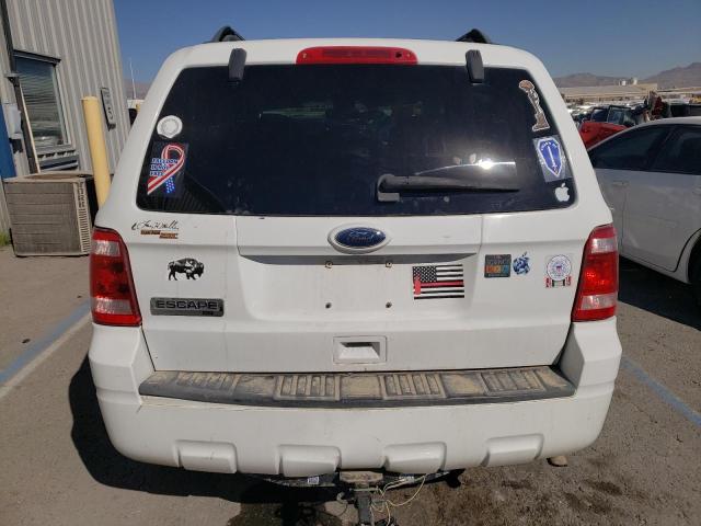 1FMCU0D70AKD22339 - 2010 FORD ESCAPE XLT WHITE photo 6