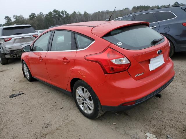 1FAHP3M21CL200583 - 2012 FORD FOCUS SEL RED photo 2