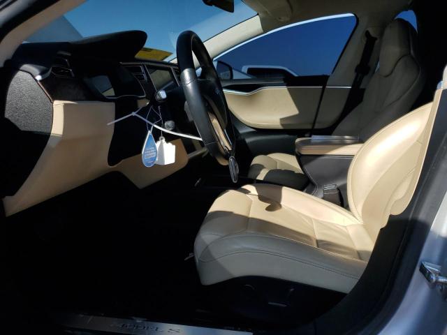 5YJSA1E22HF191424 - 2017 TESLA MODEL S SILVER photo 7