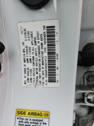 19UUA8F54CA014712 - 2012 ACURA TL თეთრი ფოტო 12