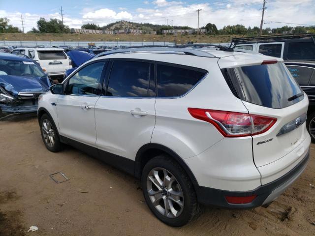 1FMCU9J9XEUD76641 - 2014 FORD ESCAPE TITANIUM WHITE photo 2