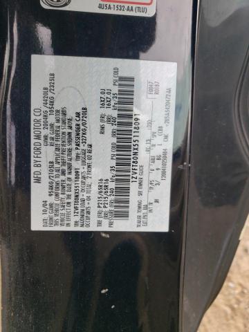 1ZVFT80NX55118091 - 2005 FORD MUSTANG BLACK photo 12