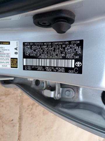 JTDBCMFEXRJ035226 - 2024 TOYOTA COROLLA LE SILVER photo 12
