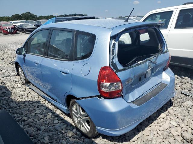 JHMGD38678S057498 - 2008 HONDA FIT SPORT BLUE photo 2