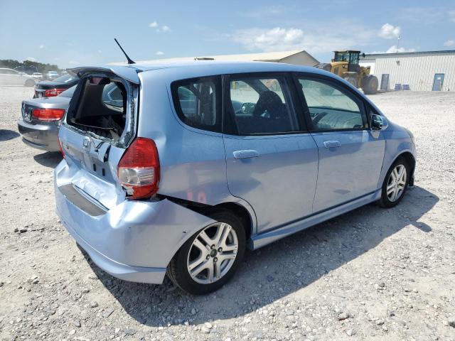 JHMGD38678S057498 - 2008 HONDA FIT SPORT BLUE photo 3