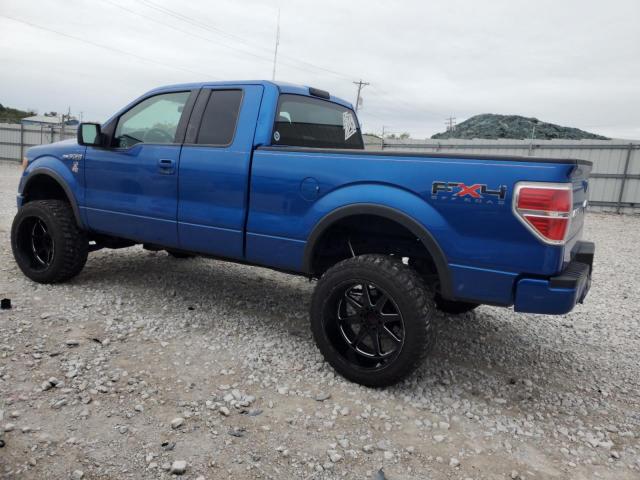 1FTFX1EV0AFC28420 - 2010 FORD F150 SUPER CAB BLUE photo 2