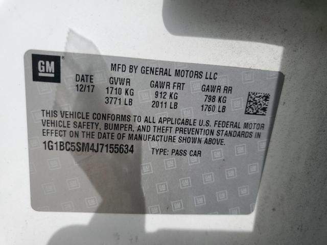 1G1BC5SM4J7155634 - 2018 CHEVROLET CRUZE LS 双色 照片 12