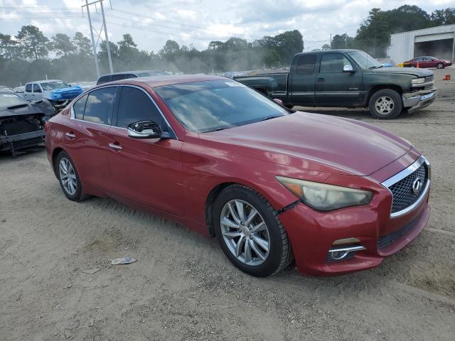 JN1BV7AP1EM685028 - 2014 INFINITI Q50 BASE BURGUNDY photo 4