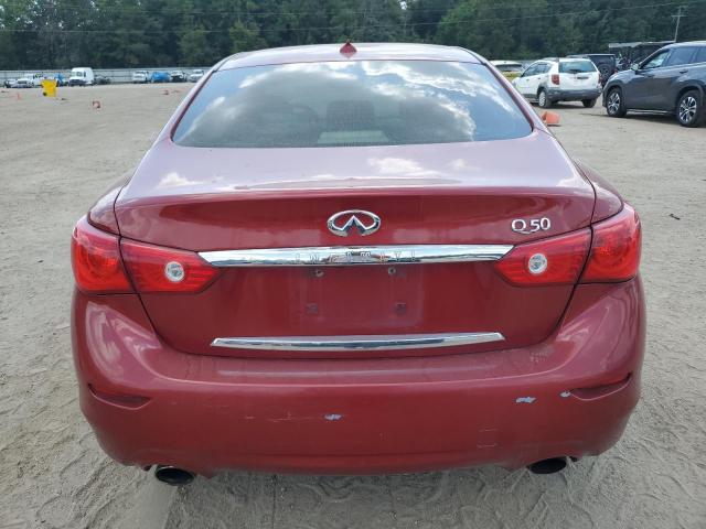 JN1BV7AP1EM685028 - 2014 INFINITI Q50 BASE BURGUNDY photo 6