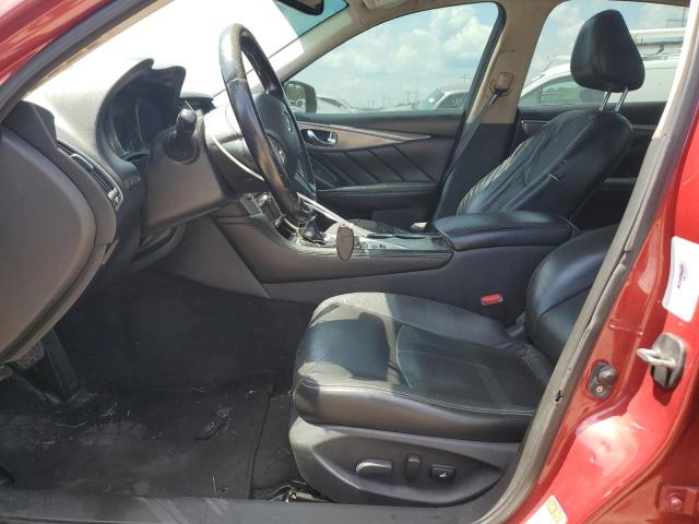 JN1BV7AP1EM685028 - 2014 INFINITI Q50 BASE BURGUNDY photo 7