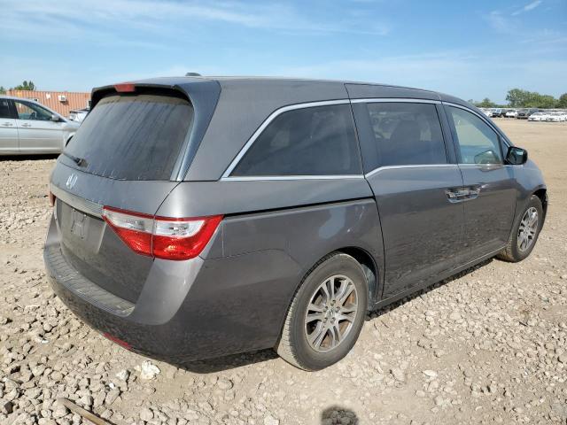 5FNRL5H63CB081859 - 2012 HONDA ODYSSEY EXL GRAY photo 3