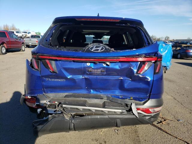 5NMJF3AE7NH008585 - 2022 HYUNDAI TUCSON SEL BLUE photo 6