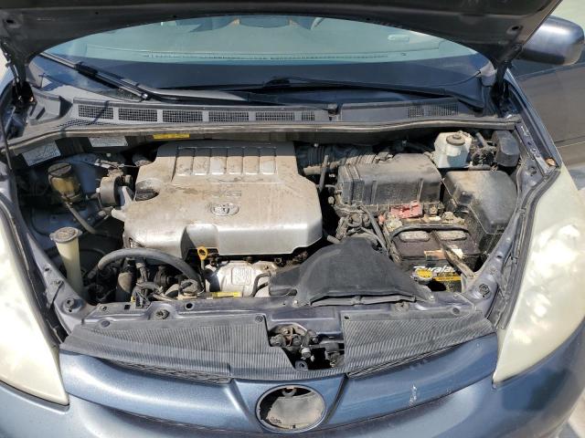 5TDYK4CC3AS312547 - 2010 TOYOTA SIENNA XLE BLUE photo 12