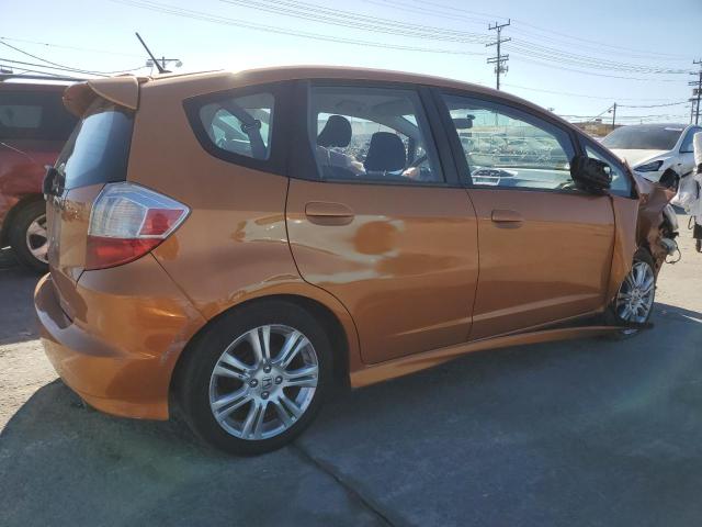 JHMGE884X9S075262 - 2009 HONDA FIT SPORT ORANGE photo 3