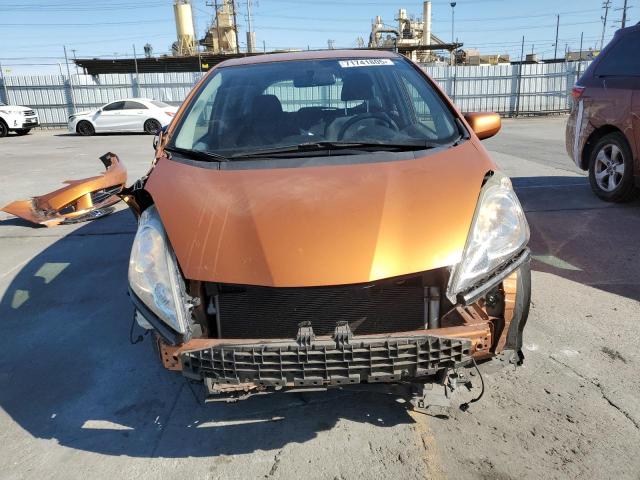 JHMGE884X9S075262 - 2009 HONDA FIT SPORT ORANGE photo 5
