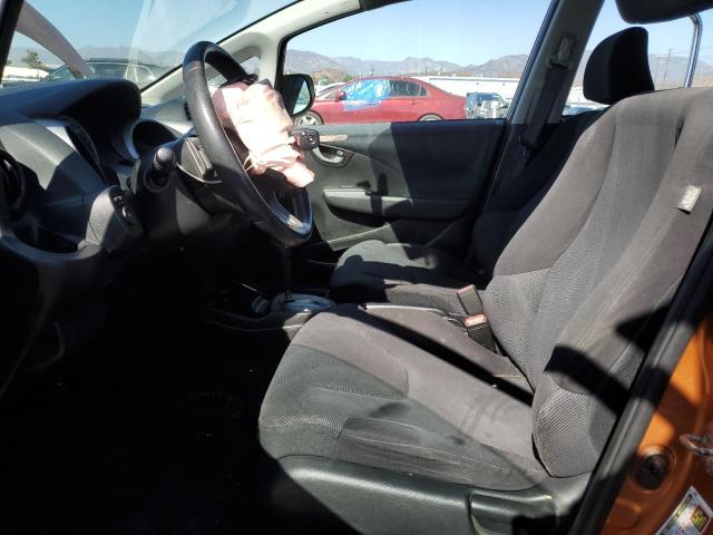 JHMGE884X9S075262 - 2009 HONDA FIT SPORT ORANGE photo 7