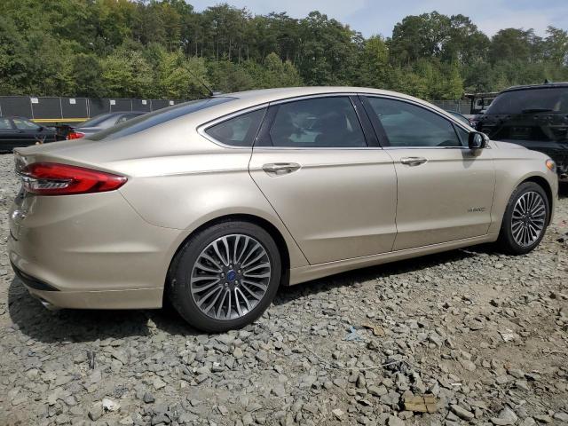 3FA6P0LU3JR160336 - 2018 FORD FUSION SE HYBRID TAN photo 3